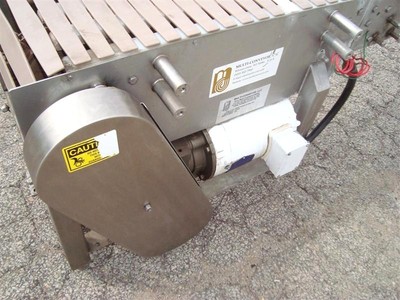 12 in x 84 in Slat Top Incline Conveyor Stainless Steel Mfg by Multi Conveyor