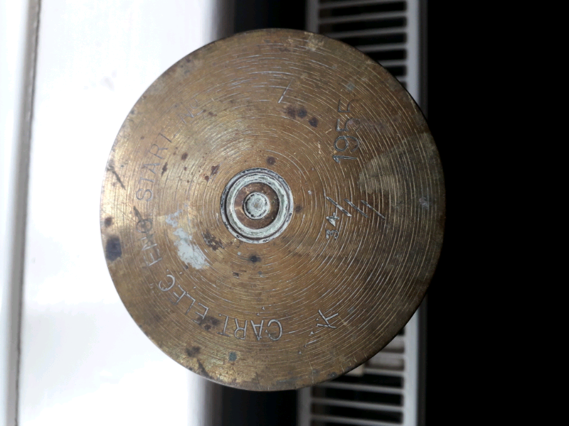 2 Brass Jet Engine Starter Cartridges 1954/55 Uncleaned Fully Marked B