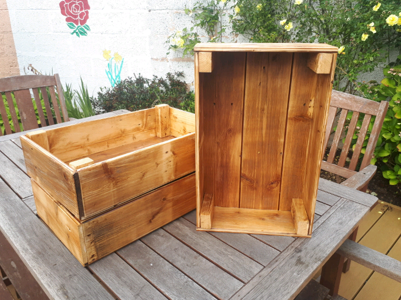 Rustic Wooden Storage Boxes in Exeter, Devon Gumtree
