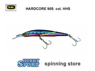 DUEL MINNOW HARDCORE 90S col HHS gr 8 SINK ARTIFICIALE SPINNING  MARE SPIGOLA