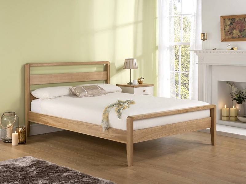 Small Wooden Double Bed (4ft wide) with Clean Comfy Mattress Excellent Condition! [PRICE