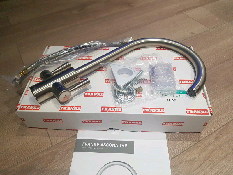 Franke Ascona Sink Mounted Mono Mixer Kitchen Tap Silk Steel (NEW) in