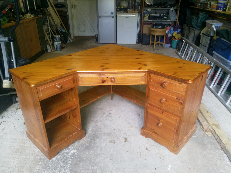 Solid Pine Corner Desk In Salisbury Wiltshire Gumtree