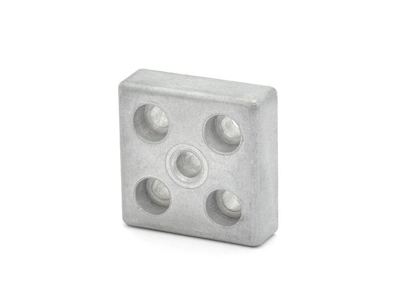 Transport & Fußplatte, 40x40, I-Typ Nut 5