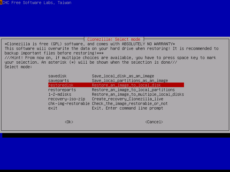 Clonezilla Live Partition Disk Imaging Cloning Backup Software 16 GB USB 3.0