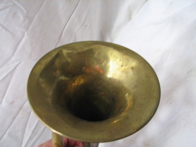 Antique Henry Pourcelle Trumpet w/Case Bruno & Son