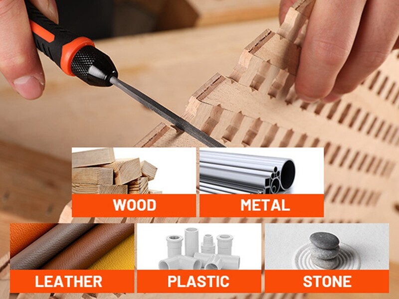 ValueMax 7PC Interchangeable Needle File Set w/Plastic Case Chromium Alloy Steel