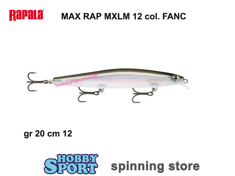 RAPALA MAX RAP MXLM 12 COL. FANC 20 GR LONG DISTANCE  SPECIALE SPIGOLA