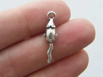 BULK 50 Mouse charms antique silver tone A86 - SALE 50% OFF