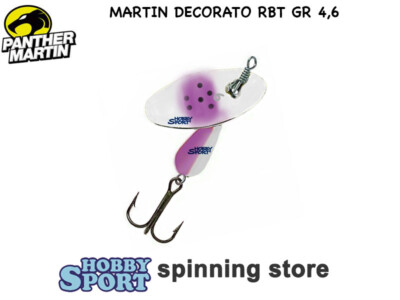 ROTANTE PANTHER MARTIN  DECORATO RBT PALETTA N 6 GRAMMI 4,6 COLORE VIOLET