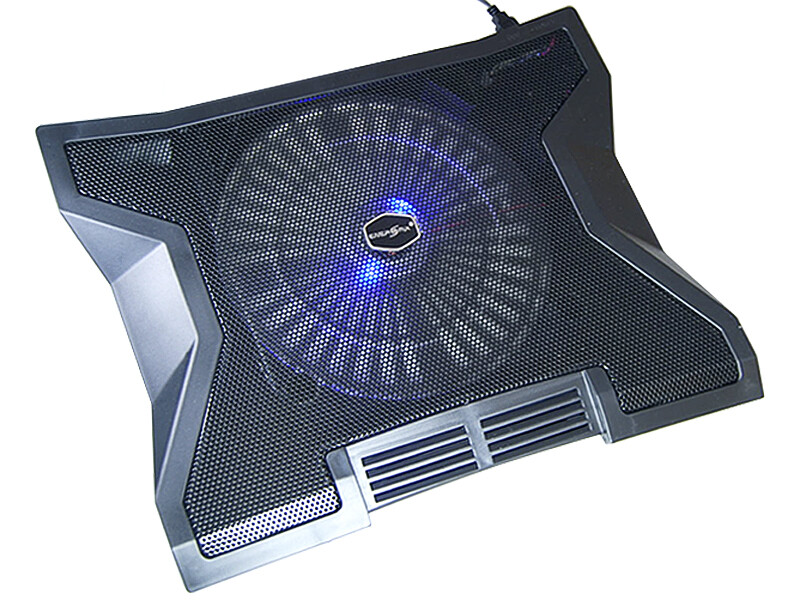 15 17 Zoll Notebook Laptop Kühler Kühlpad Unterlage mit USB Hub 23cm Lüfter 