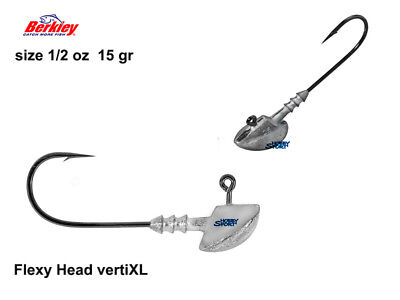 JIG HEAD BERKLEY FLEX HEAD VERTI XL TESTINA PIOMBATA 15 GR CONF 4 PZ