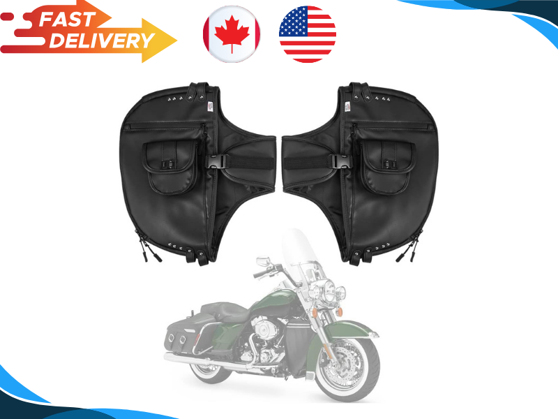 Soft Lowers Chaps Synthetic Leather for Touring Street Glide Road King 1980-2025