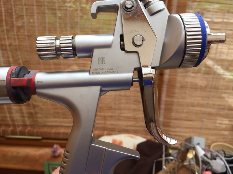 sata 5000 spray gun with Adam 2 digital gage in RossonWye