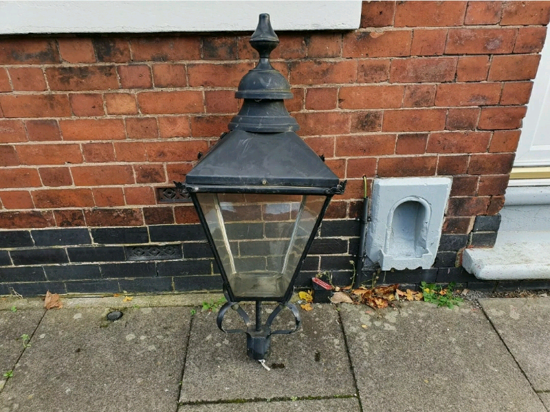 Large reclaimed Victorian style lamp tops/ street light/lantern garden