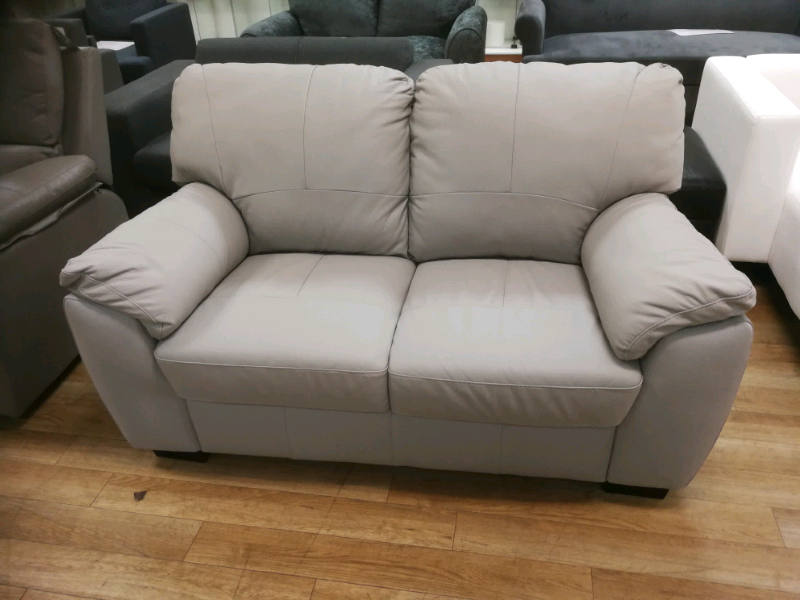 Grey leather 2 seater sofa in Hamilton, South Lanarkshire Gumtree