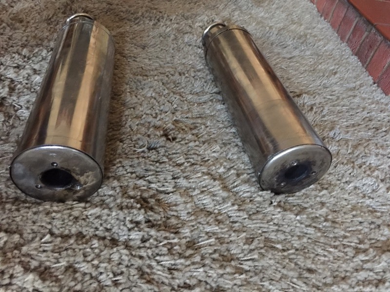 cheap motorcycle exhaust cans