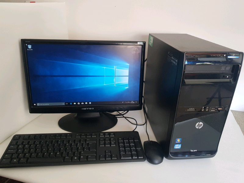 HP intel i3 Desktop PC 4Gb ram, 320GB HDD, 19" Monitor, KB+MOUSE in