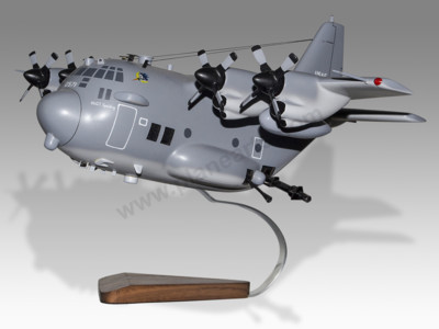 Lockheed AC-130H Hercules Gunship USAF Stubby Chubby Pudgy Wood Desktop Model