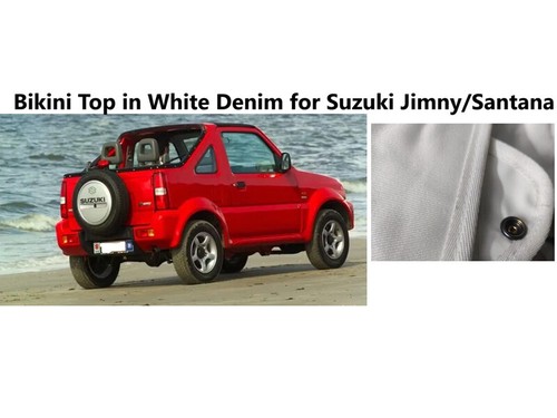 Bikini Top For Suzuki Jimny/Santana White Denim -Premium -Launch Offer