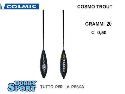 BOMBARDA COSMO TROUT COLMIC 20 GR -  AFF 0,5 PESCA TROTA LAGO CONFEZIONE 1 PEZZO