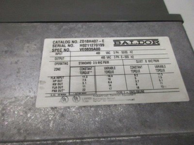 BALDOR ZD18H407-E * NEW NO BOX *