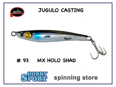 MOLIX JUGULO CASTING 25 GR COLORE 93 MX HOLO SHAD  SPINNING MARE LAGO FIUME