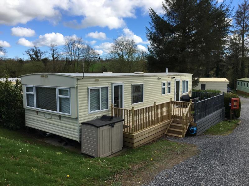 Static caravan for sale sited near Narbeth Pembrokeshire in
