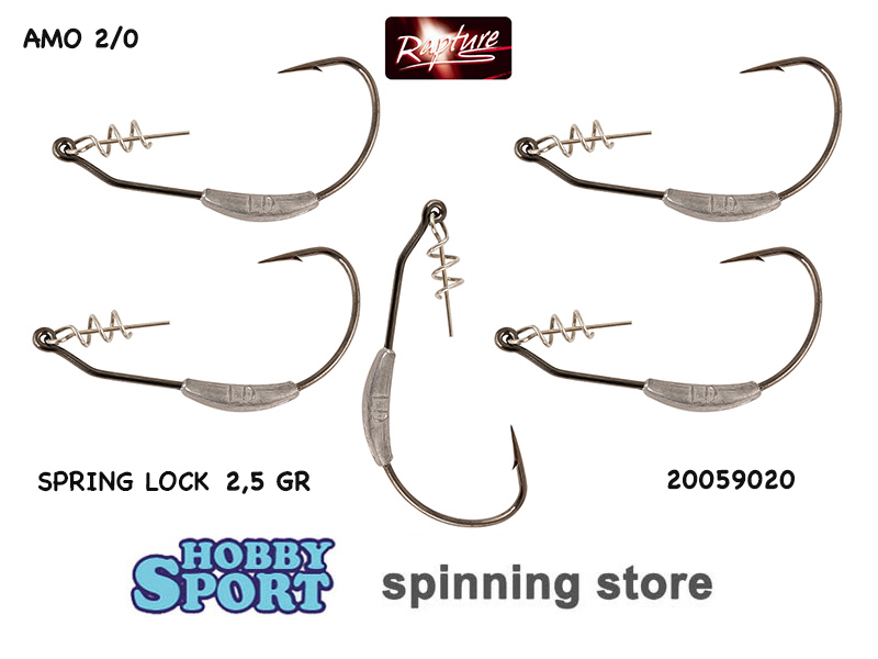 AMO PIOMBATO SPRING LOCK 2/0   2.5 GR   RAPTURE TRABUCCO 20059020 SPINNING BASS