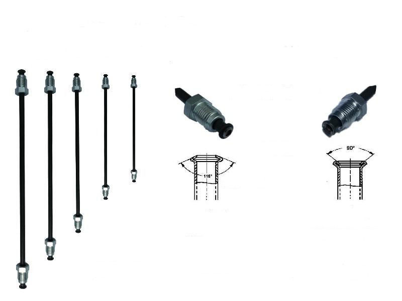 Bremsleitung Bremsrohr Einbaufertig GebÃ¶Rdelt Mit Bremsnippel Verbinder Ã 4,75mm