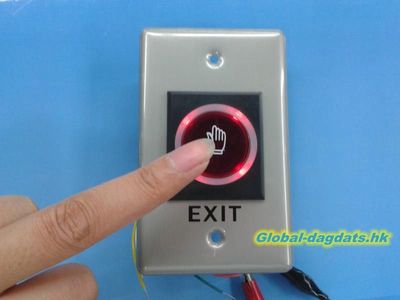 DC12V IR Touchless Door Exit Button/Door Push Release Button Switch LED Light
