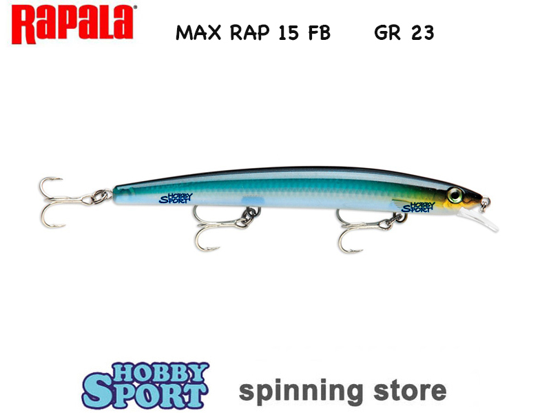RAPALA MAX RAP MXR 15 COL FB 23 GR ARTIFICIALE SPINNING MARE SPIGOLA MXR15 FB