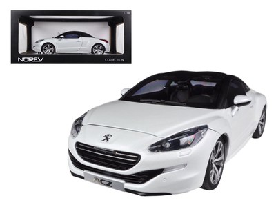 2012 Peugeot RCZ Pearl White 1:18 Collectable Diecast Car Model by Norev 184782