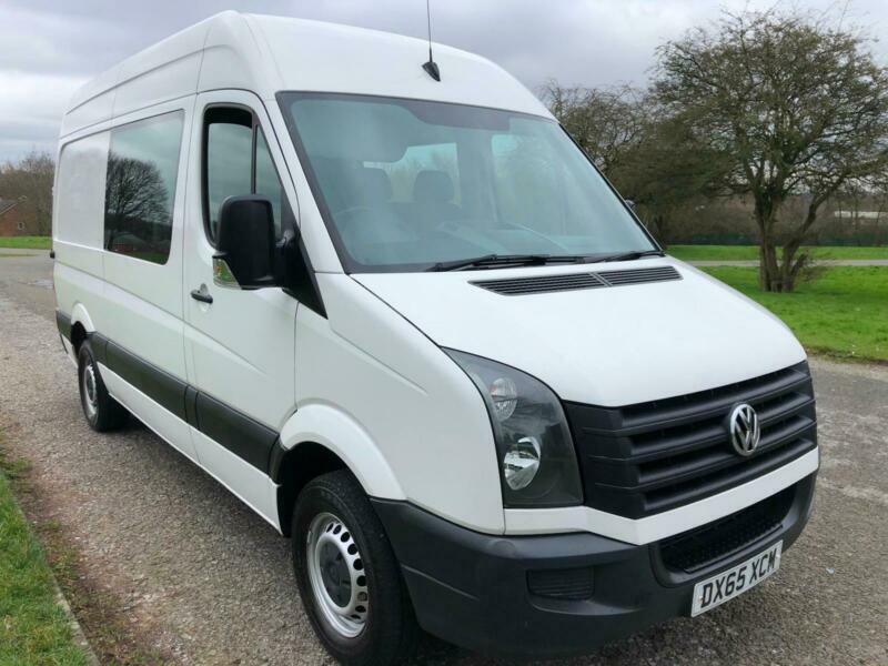 VW Crafter CR35 3.5T MWB High Roof 9 Seater Crew Van Minibus, Transit