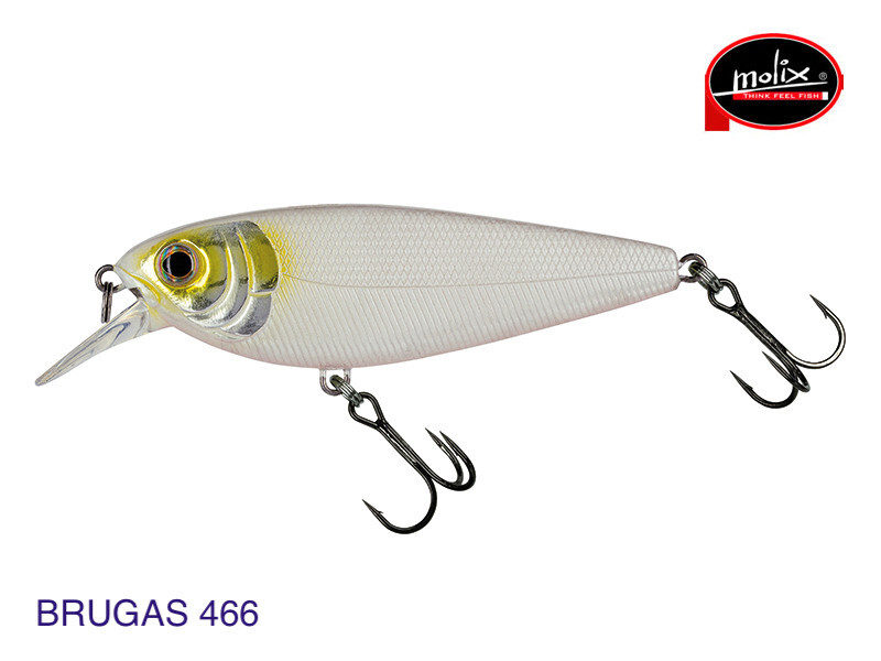 MOLIX BRUGAS COL. 466 NATURAL WHITE 20 GR SINKING 8.5 CM SPINNING MARE  SPIGOLA