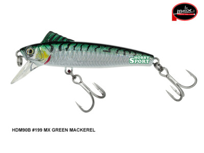 MOLIX HDM90B  HEAVY DUTY MINNOW 90 BAITFISH COLORE 199 MX GREEN MACKEREL