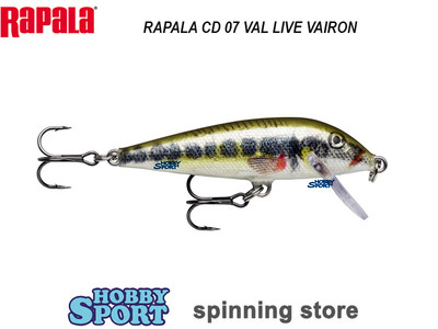 RAPALA  COUNTDOWN CD 07 SINKING col VAL LIVE VAIRON MINNOW SPINNING TROTA