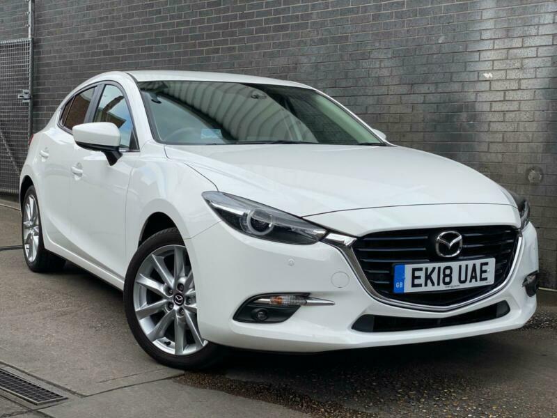 2018 Mazda 3 2.0 Sport Nav 5dr Petrol white Manual | in Romford, London