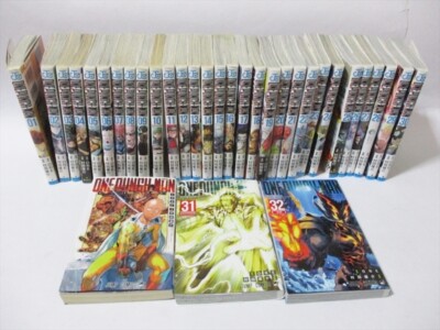 One Punch Man Complete Set Vol.1–32+Hero Encyclopedia Japanese Manga Excellent