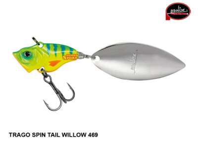 MOLIX TRAGO SPIN TAIL WILLOW  3/8 oz COLOR 469 BLUE BACK TIGER 10.5 GR SPINNING