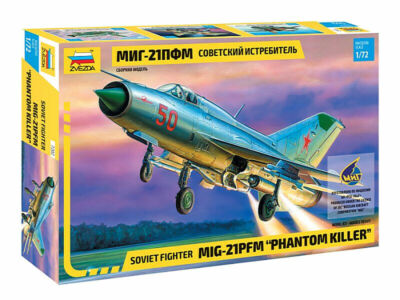 MiG-21 PFM FISHBED F PHANTOM KILLER VIETNAMESE SOVIET AF 7202 1/72 ZVEZDA