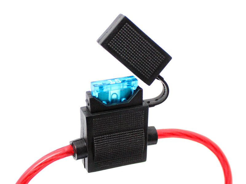 5x KFZ Sicherungshalter Flachsicherungen ATO ATC 2,5mm² Sicherung max 30A HiFi