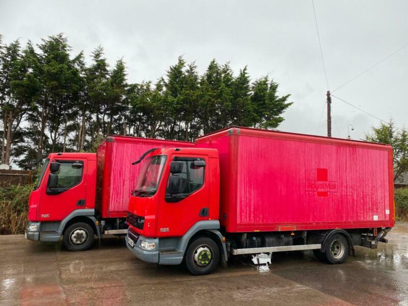 2009 DAF LF45,140 GRP BOX VAN BODY 7.5 TON MANUAL GEARS TIPPER SKIP CHASSIS FSH in Weston