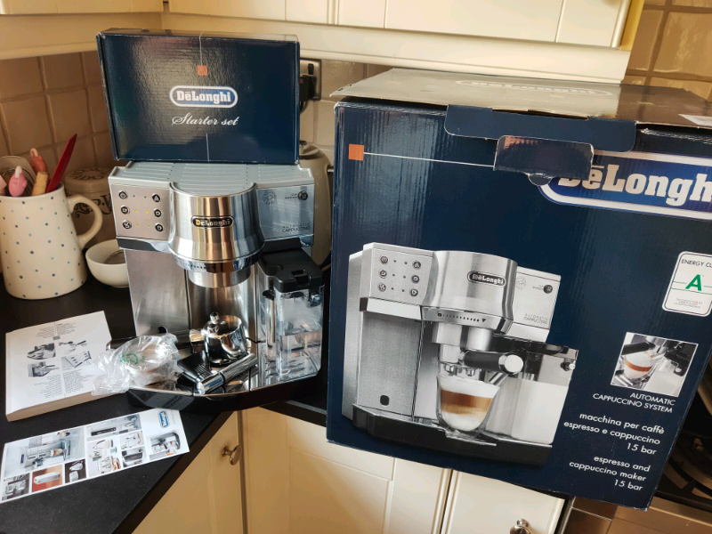DELONGHI EC860.M COFFEE MACHINE AUTOMATIC CAPPUCCINO BOXED in Belper