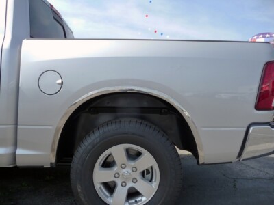 Fender Trim For DODGE RAM 1500 09-18 2'' Wide Mirror Stainless FULL ARCH  Set/4