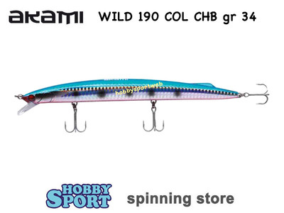 AKAMI WILD 190 LONG JERK 34 GR COL CHB SARDINE COD 538800 SPINNING MARE