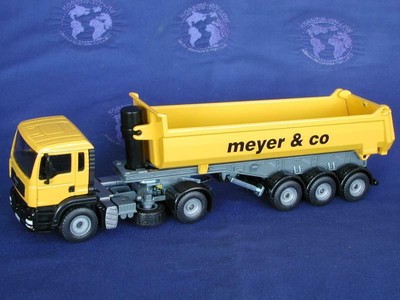 Siku 3522 MAN Semi Truck w/Halfpipe Dump Trailer MEYER W. Germany 1/55 MIB