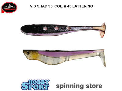MOLIX VIS SHAD 95 COLORE 45 LATTERINO SPINNING LAGO BLACK BASS LUCCIO