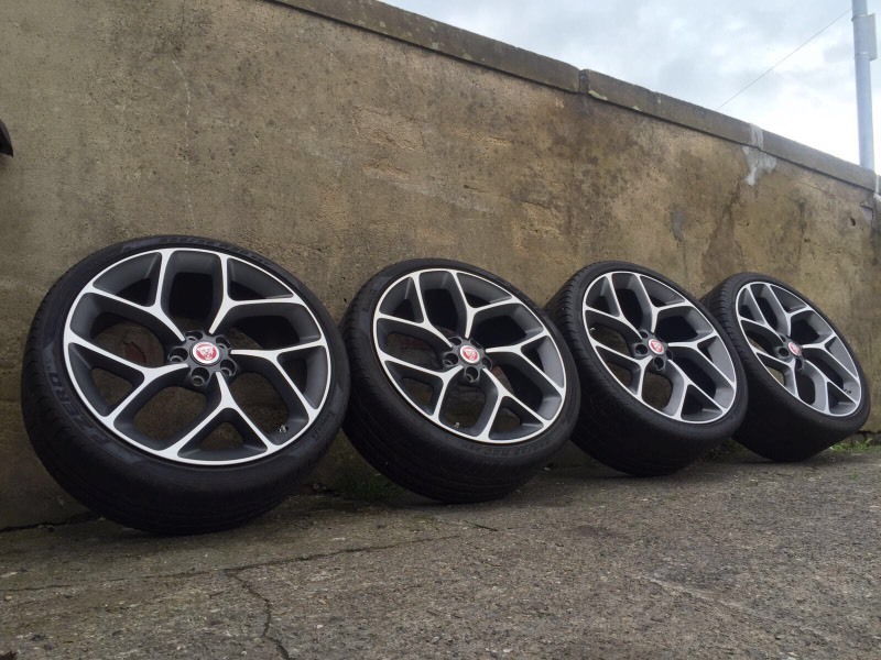 Genuine 20" Jaguar Propeller Alloy Wheels & Tyres XF XE in Dewsbury