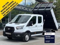 2025 Ford Transit TDCI 130ps 350 7 Seat Double Cab 1-Way Tipper DRW with With Ai